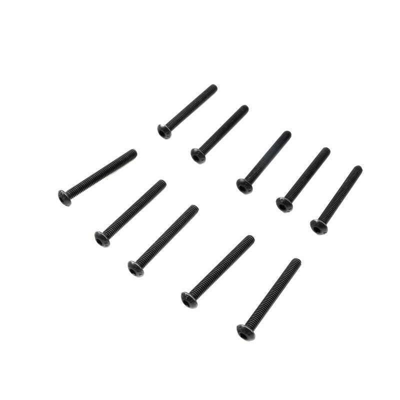 Losi Button Head Screws M4 x 35mm STL (10)