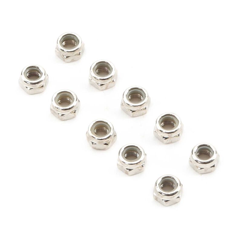 Losi Nylock Nut M5 STL (10)