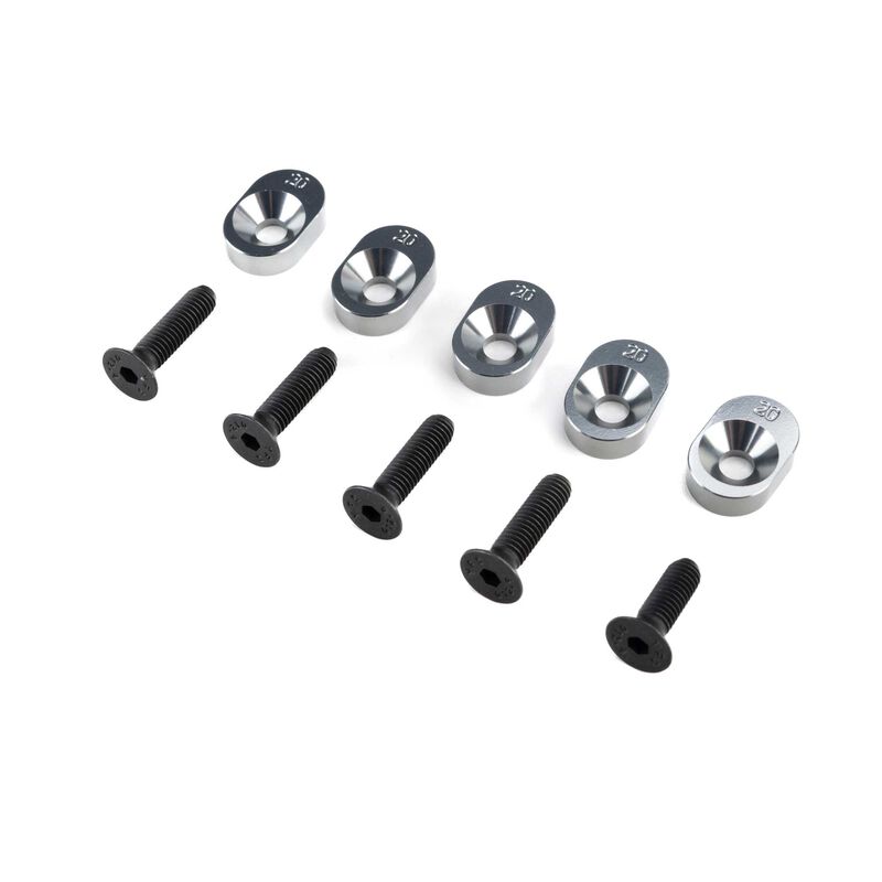 Losi Engine Mount Insert & Screws 20/67 (5): 5IVE-TG 3.0
