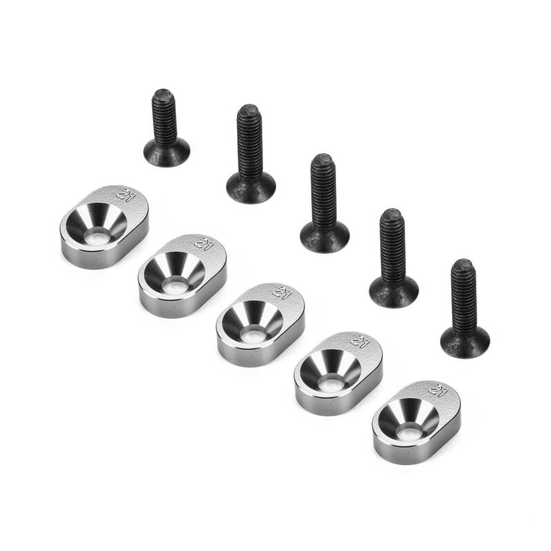 Losi Engine Mount Insert and Screws 21/67 (5): 5IVE-TG 3.0
