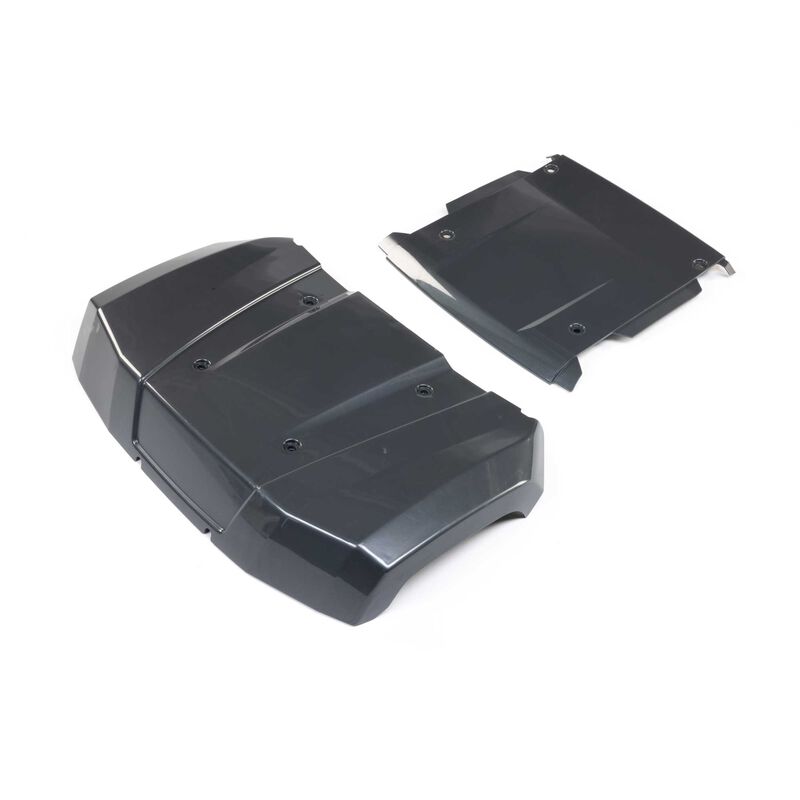 Losi Body Panel Hood and Roof Gun Metal Grey: 5IVE-T 3.0