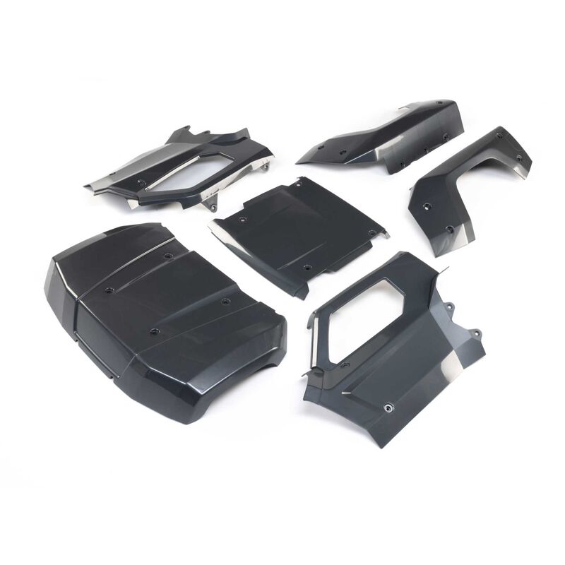 Losi Body Set Complete Gun Metal Grey: 5IVE-T 3.0