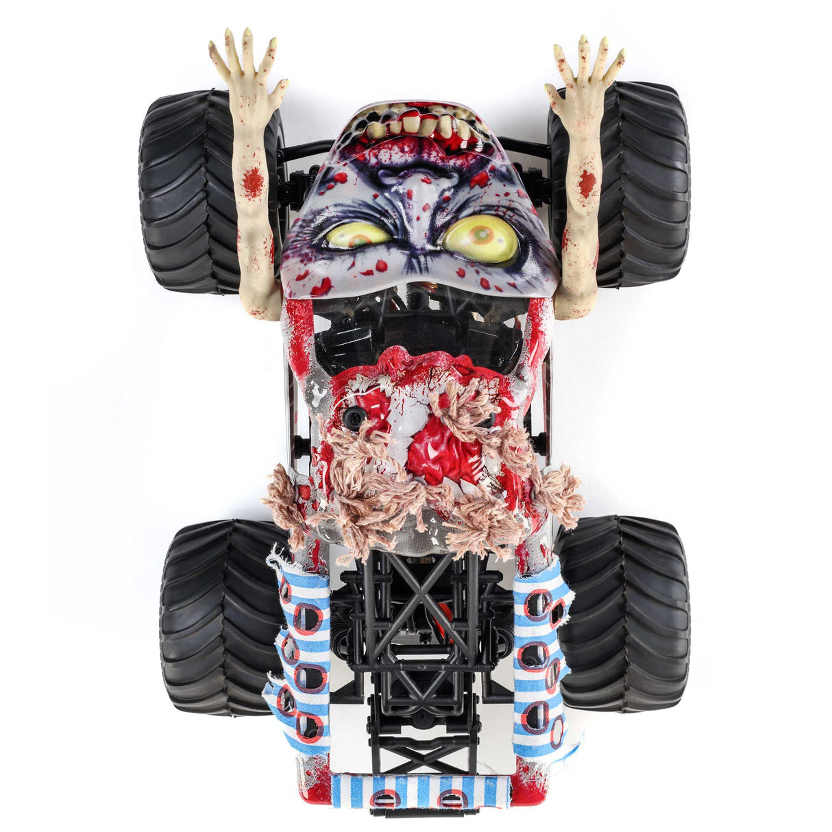 1/18 Mini LMT Zombie 2S 4X4 RTR Brushed Monster Truck (Battery & Charger Included), Red
