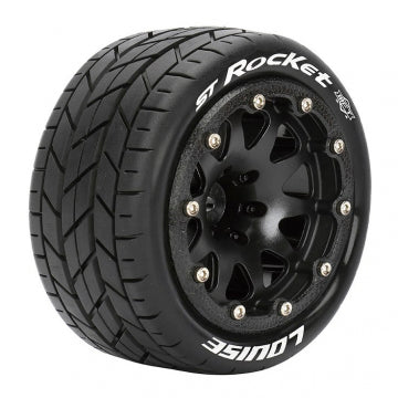 Louise RC World LT3311SB - Däck & Fälg ST-ROCKET 1/10 Svart Beadlock (0) Soft MFT (2)