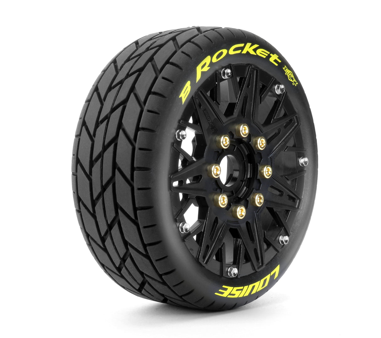 Tires & Wheels B-ROCKET 1/8 Buggy Soft MFT (Removable 17mm Hex 0" & 1/2" Offset) (2)