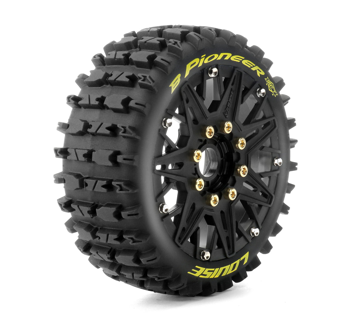 Tires & Wheels B-PIONEER 1/8 Buggy Soft MFT (Removable 17mm Hex 0" & 1/2" Offset) (2)