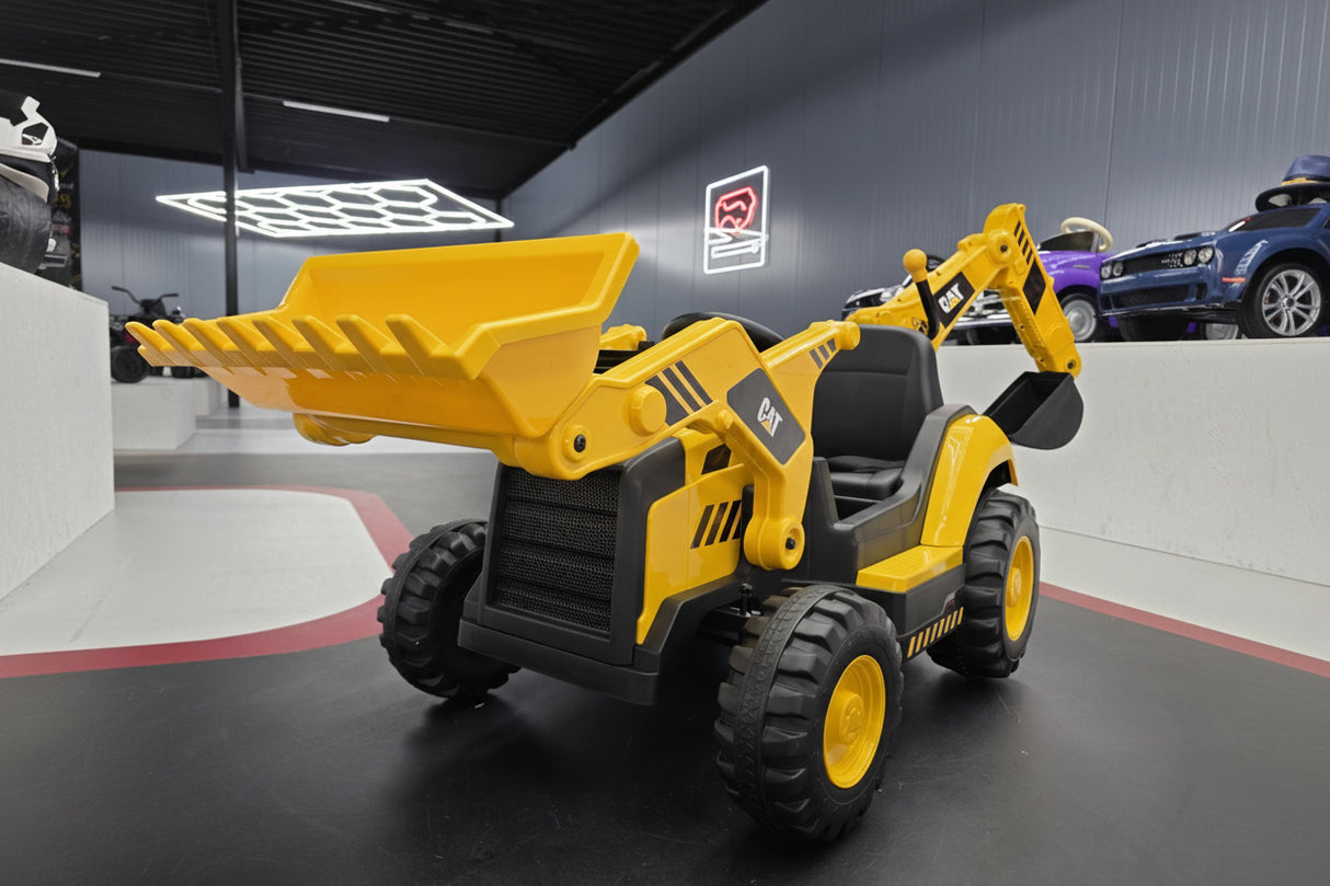 Caterpillar gravemaskine med laster børnetraktor 12 volt