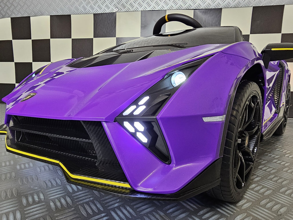 Children's car Lamborghini Auténtica purple 12 volts