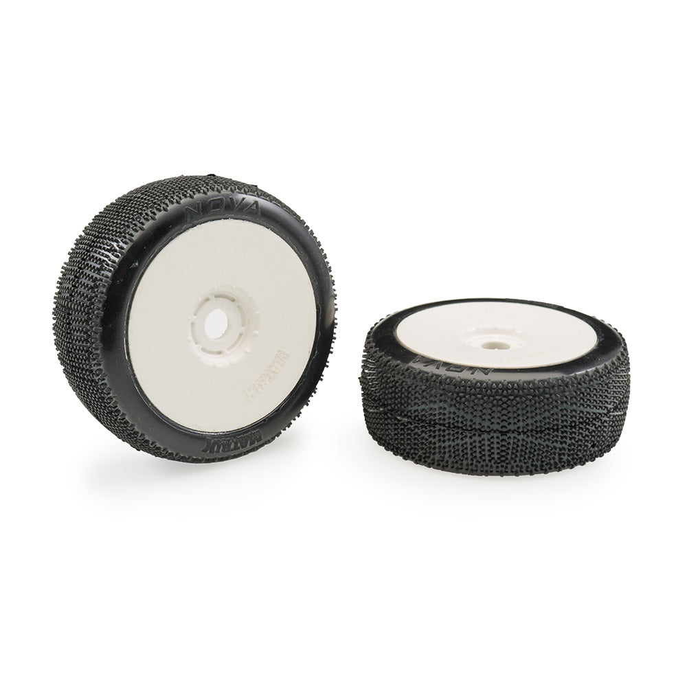 MATRIX M.NOVSS-GL - Matrix Nova Super Soft 1:8 Buggy Pre-glued White Wheels 2 pcs