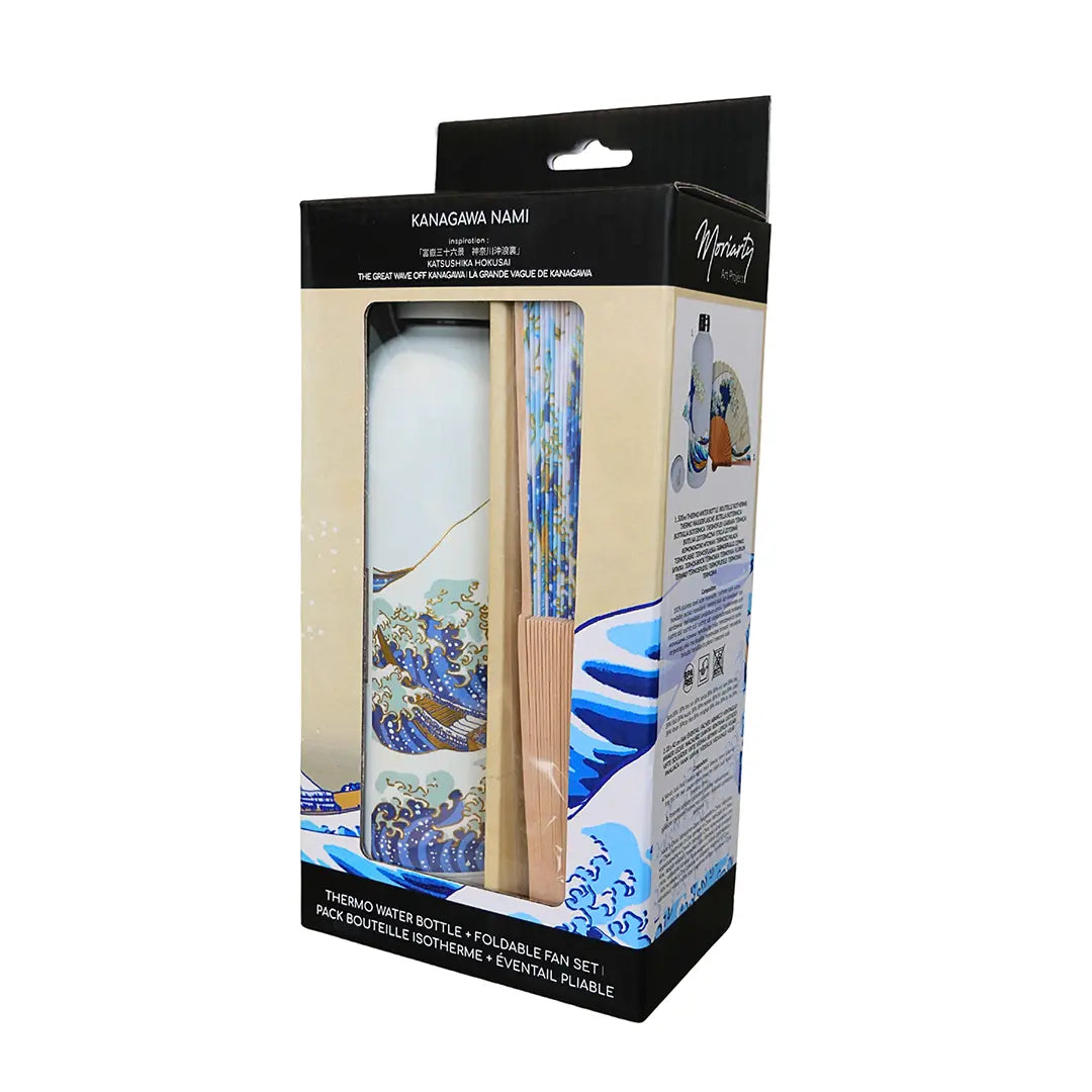 Insulated bottle and fan set - Kanagawa