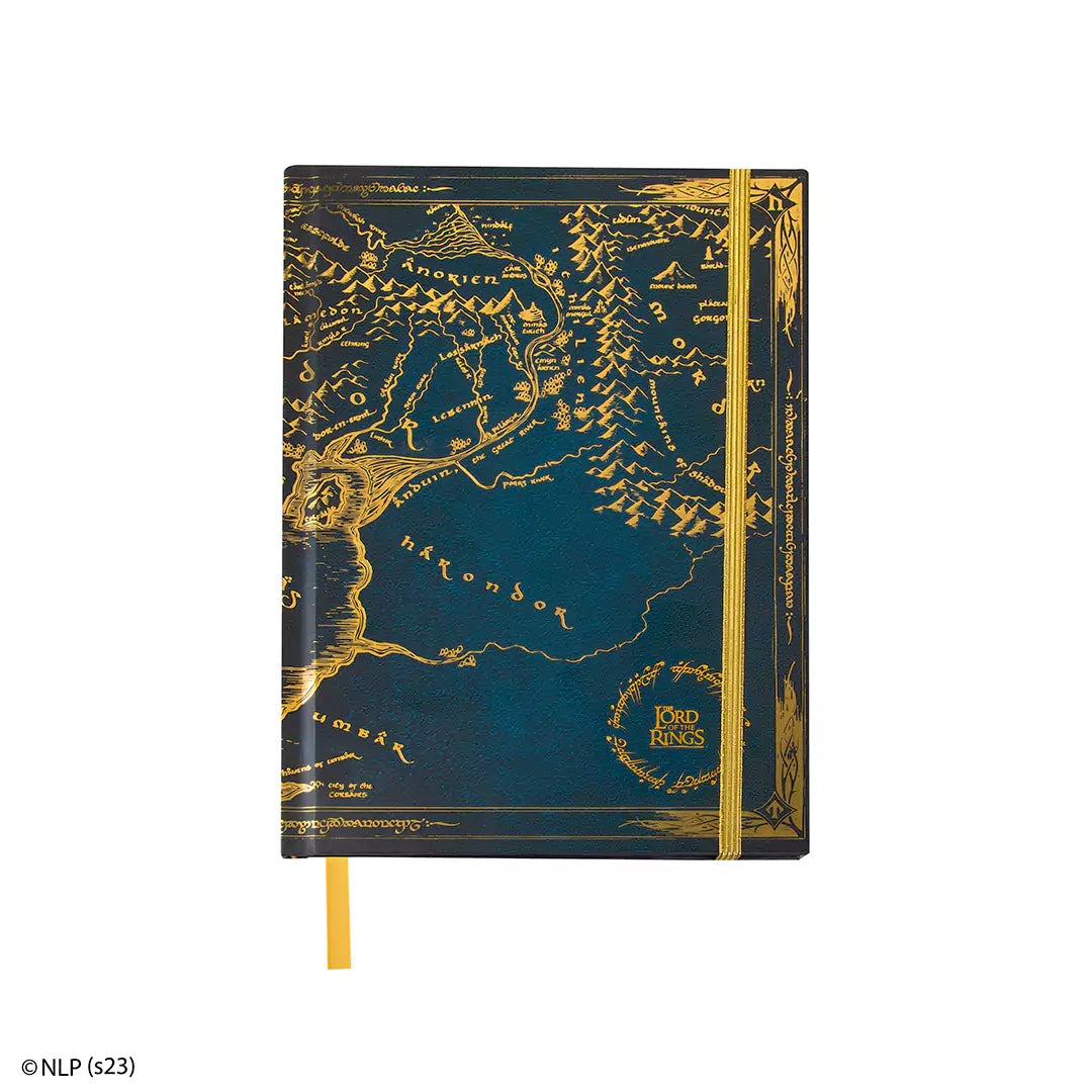 Hard cover notebook Middle Earth map - The Lord of the Rings