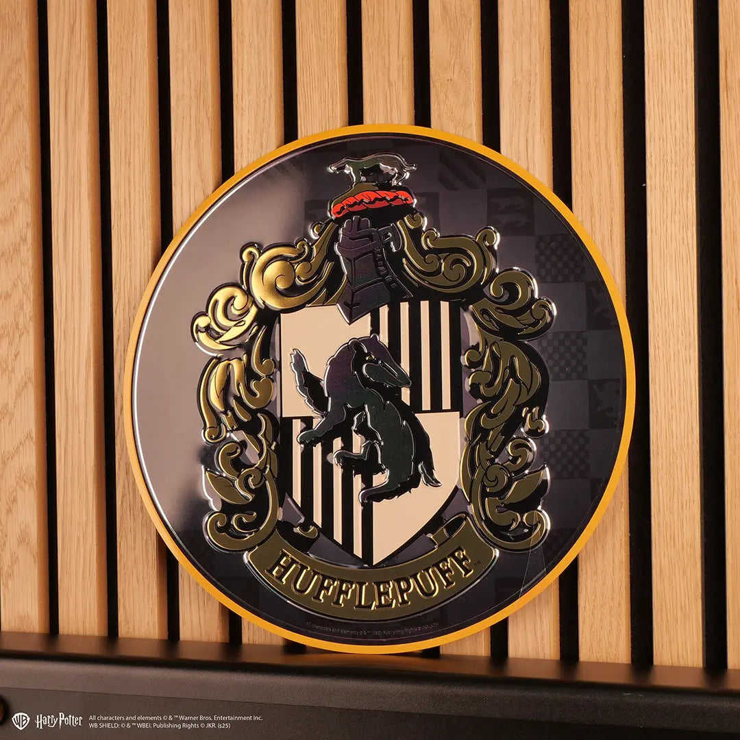 Round aluminium plate Hufflepuff - Harry Potter