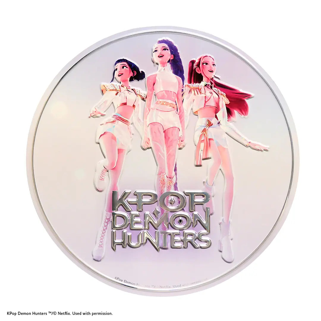 Embossed aluminum poster - Huntr/x soundtrack cover - KPop Demon Hunters