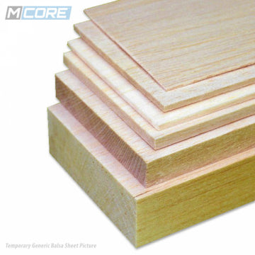 M-Core MCB-SH050-10-100 - Balsa sheet 5x100x1000mm M-Core