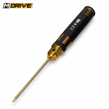 M-Drive MD21020 - Pro TiN Allen Wrench Straight Hex Tool 2.0mm