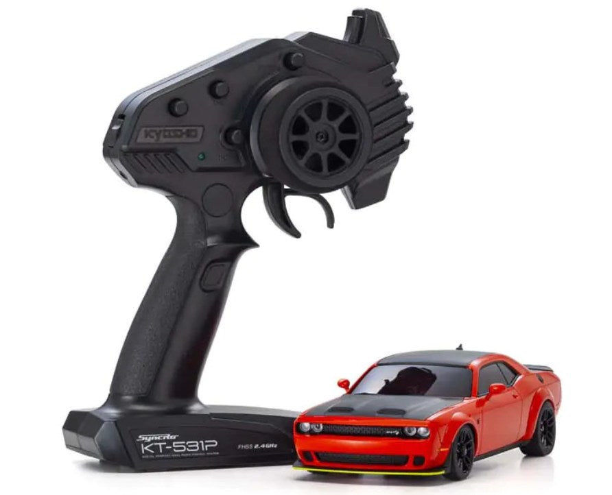 MINI-Z AWD DODGE CHALLENGER SRT HELLCAT REDEYE Tor Red 32621R - DRIFT