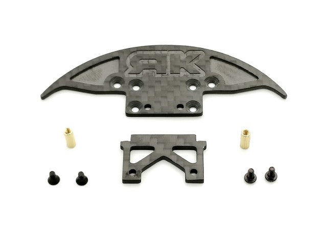 Marka Racing Carbon Front Bumper & Body Mount for PN Racing C9 ABS