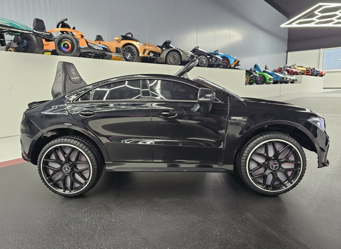 Electric children's car Mercedes CLA 45 metallic black