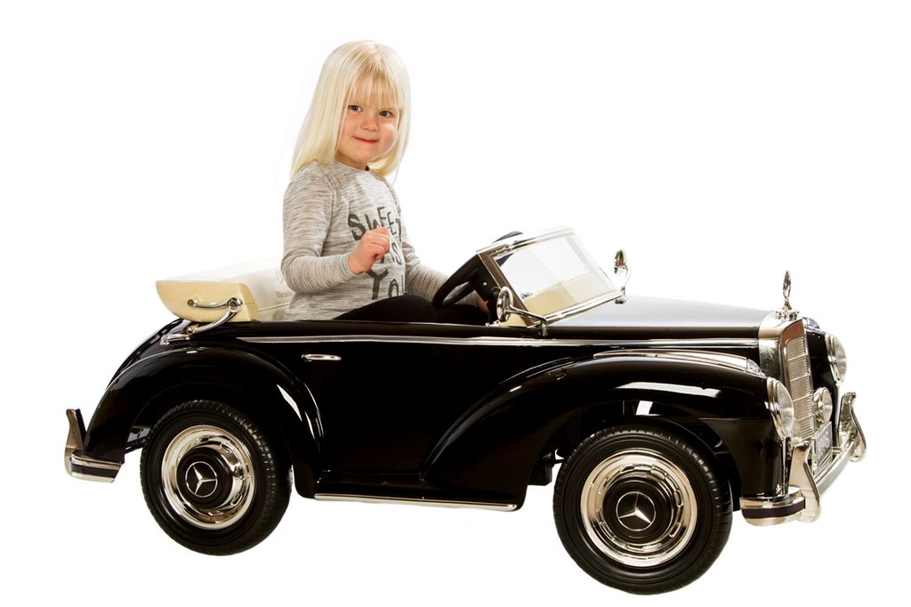 Mercedes 300S Elbil til Børn, Sort, 2x12V