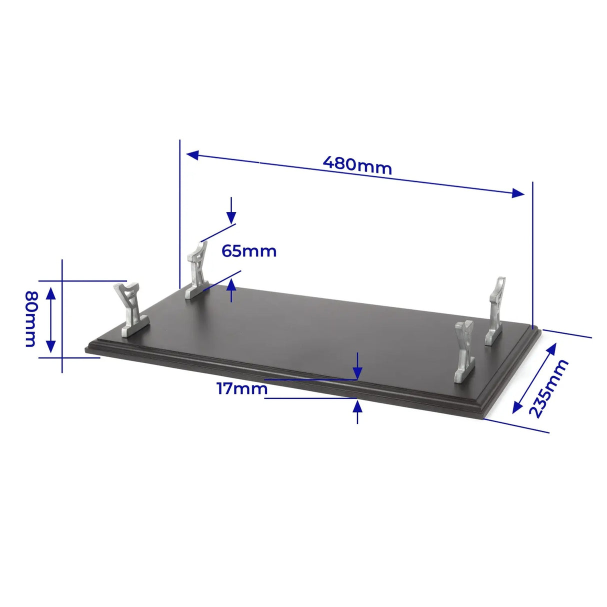 OcCre Display Base 480x235mm Black w/ Support for USS Missouri