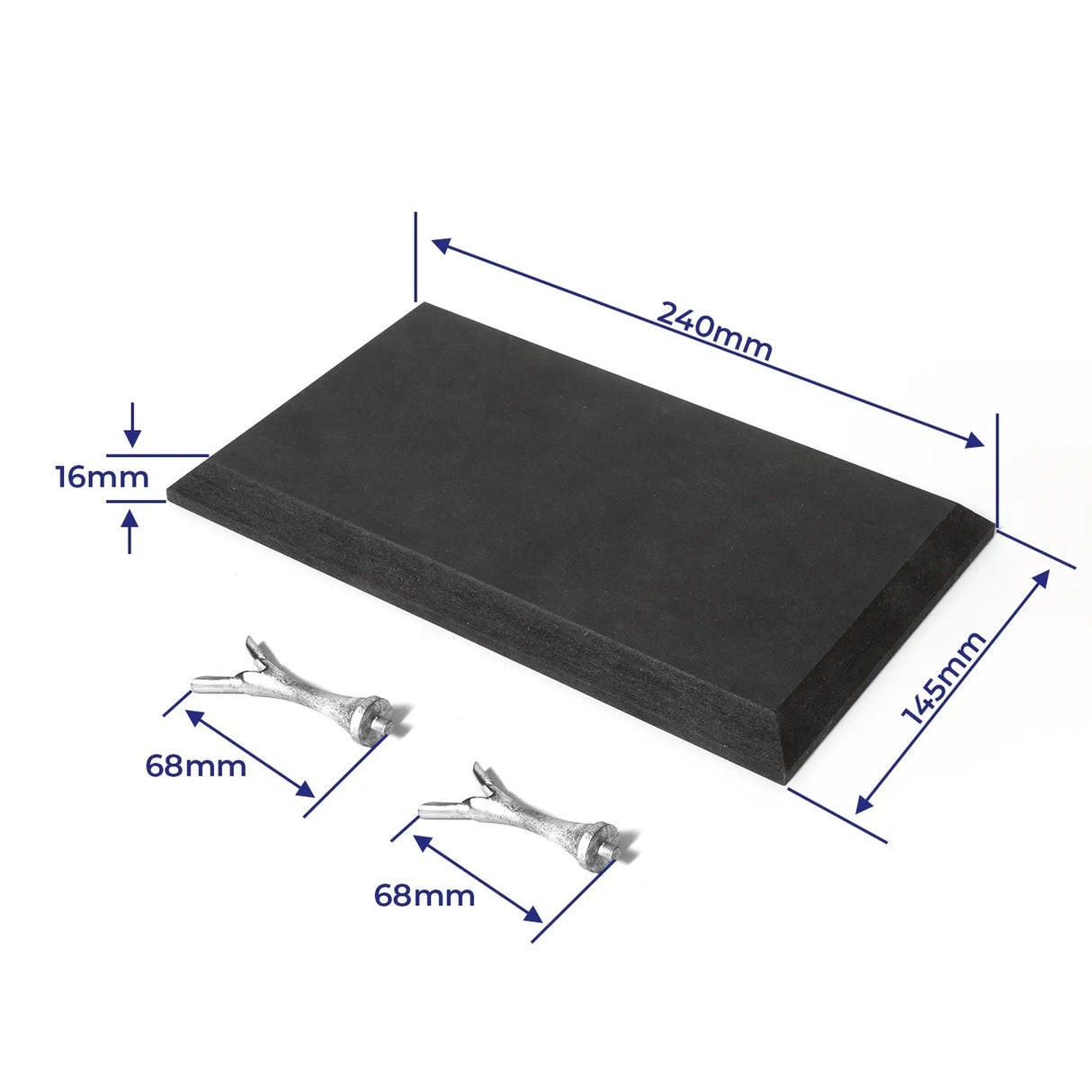 OcCre Display Base 240x125mm Black w/ Support for America 1851 America´s Cup