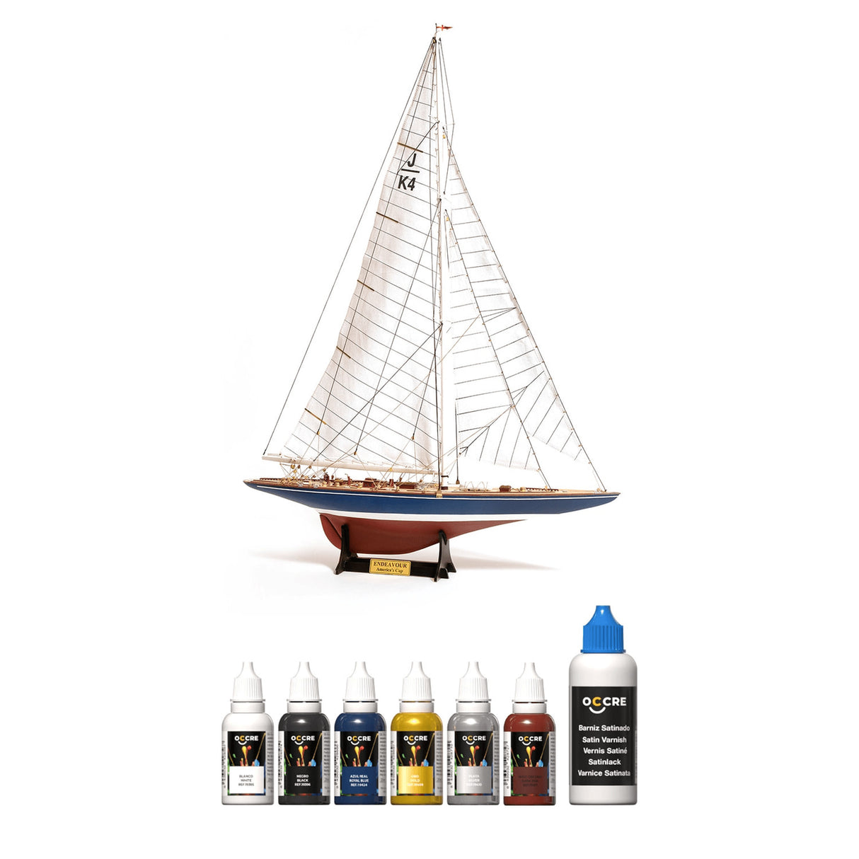 OcCre Paint Set 7 Bottles Endeavour Americas Cup