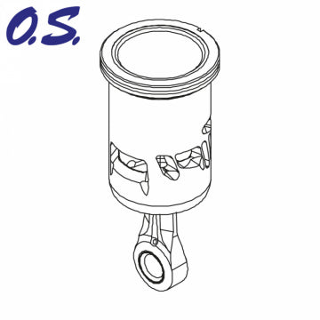 O.S.Engine 2AY03010 - Piston, Sleeve & Conrod SPEED R2103