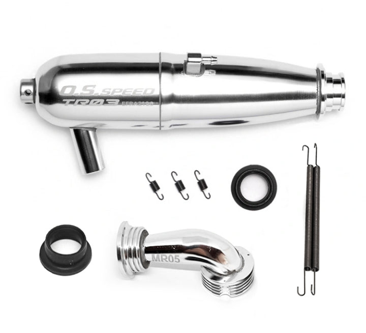 Tuned Silencer Complete Set TR03 V2 EFRA2196 1/8 On-road