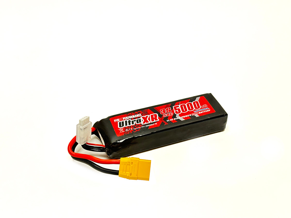 PINK PERFORMANCE PP1-3S5000LP-M - Pink Ultra XR LiPo 3S 11.1V-5000-50C Multi LP 139x45x25mm 340g Soft