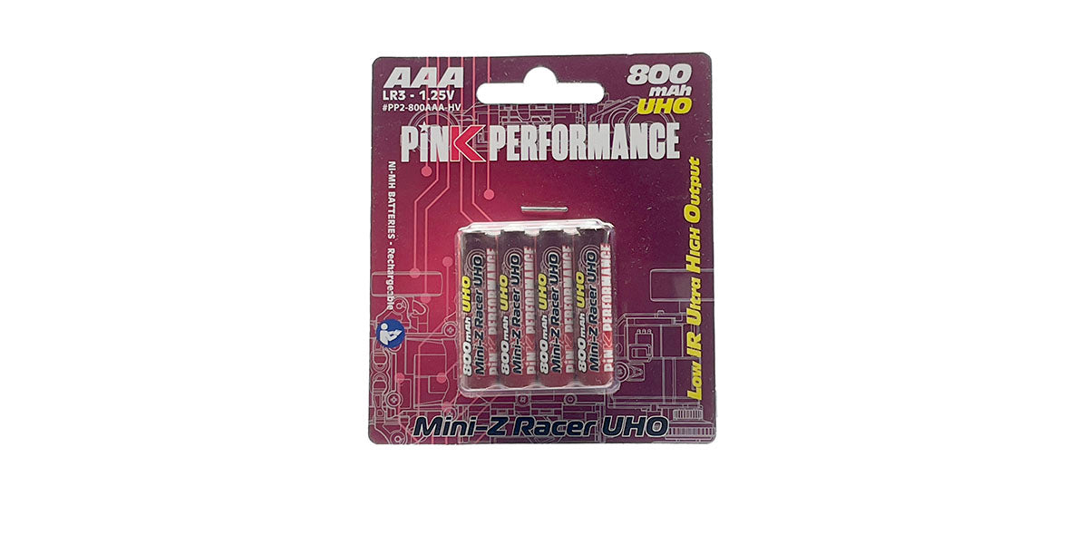 PINK PERFORMANCE PP2-800AAA-HV - Pink Performance Batteries R3-AAA Ni-Mh 800Mah 4 UHO