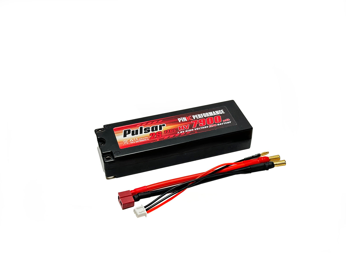 PINK PERFORMANCE PP4-2S7900HV-5 - Pink Performance Pulsar LiPo 2S 7.6V-7900-130C 5mm 139x47x26mm 318g