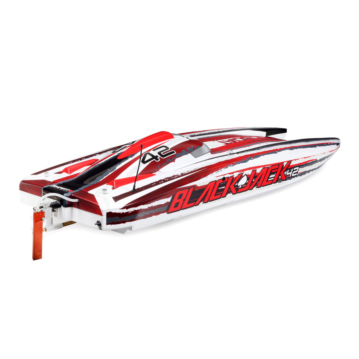 Blackjack 42-inch Brushless 8S Cat,WHT/RED:RTR