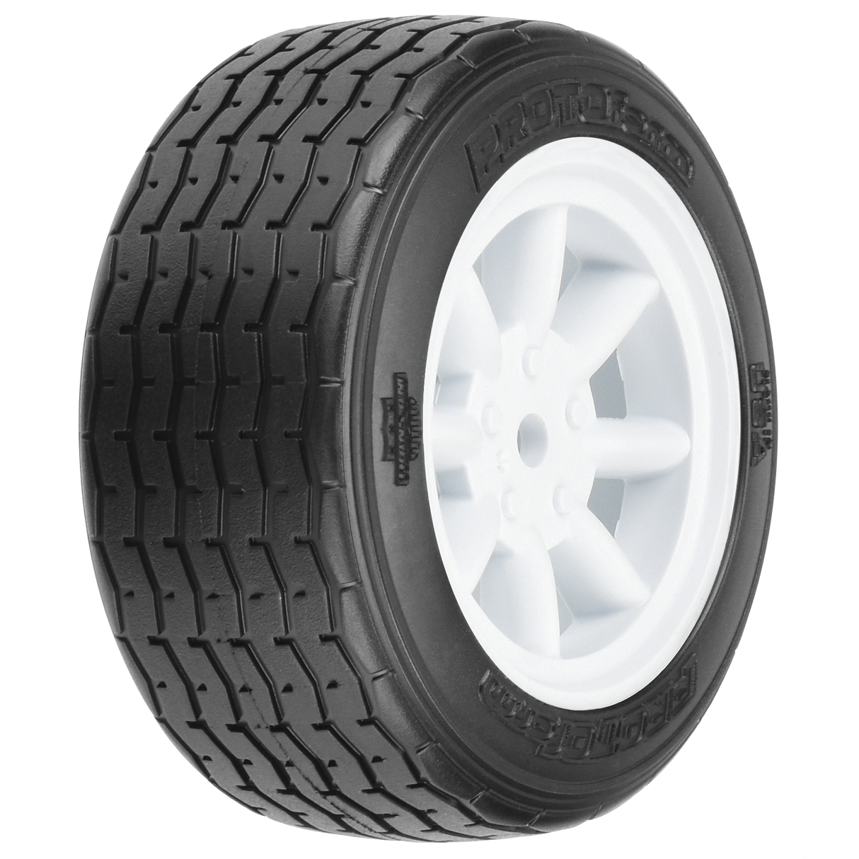VTA Front Tire, 26mm, Mounted White Wheel