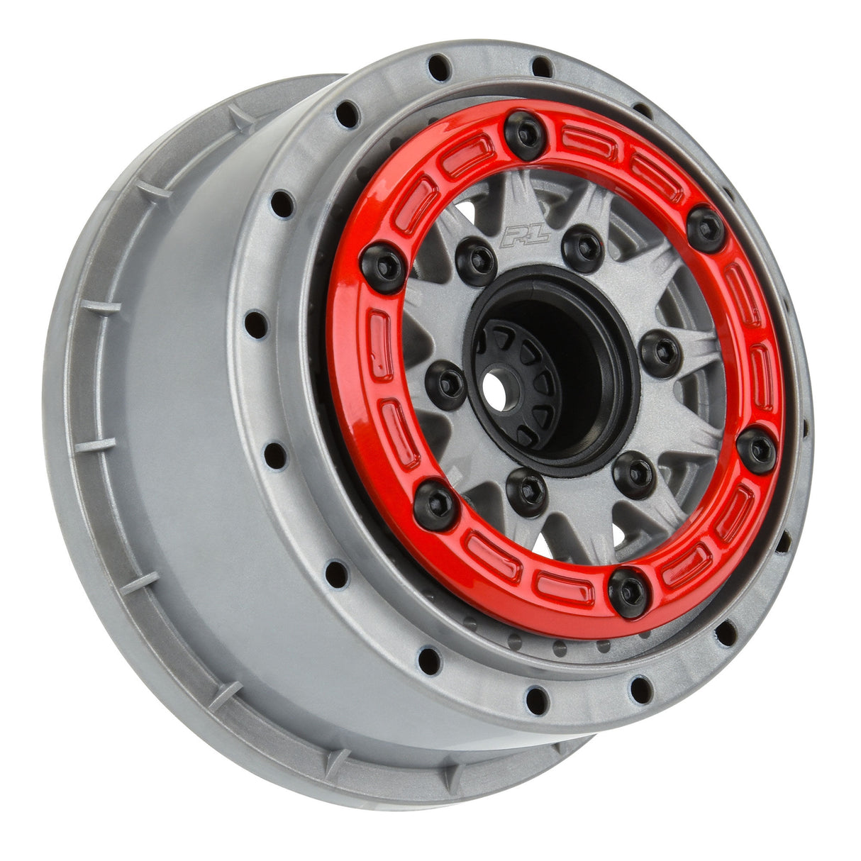 1/10 Raid Bead-Loc F/R 2.2/3.0 SC (2) Red/Grey