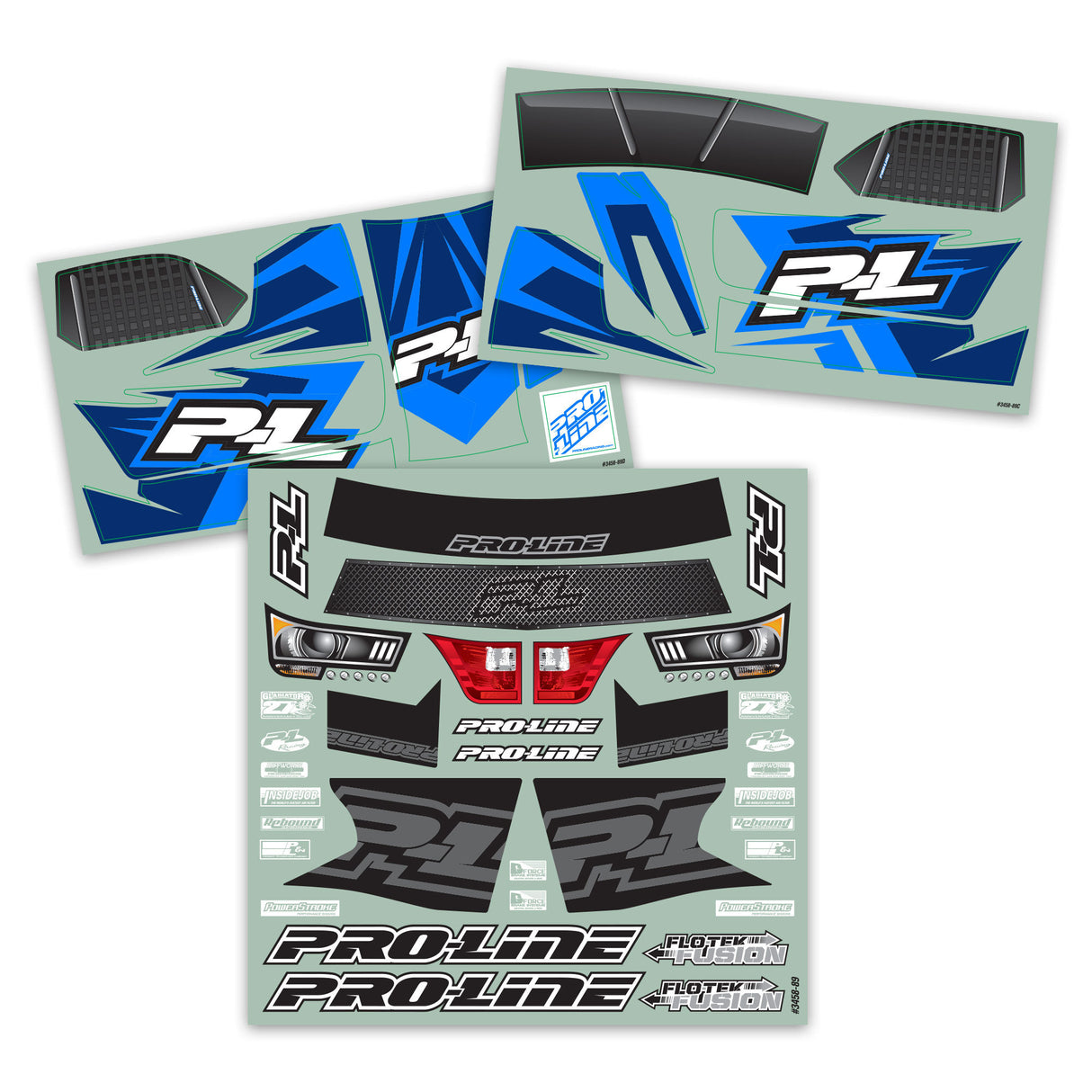 Pre-Painted / Pre-Cut Flo-Tek Fusion Black SC