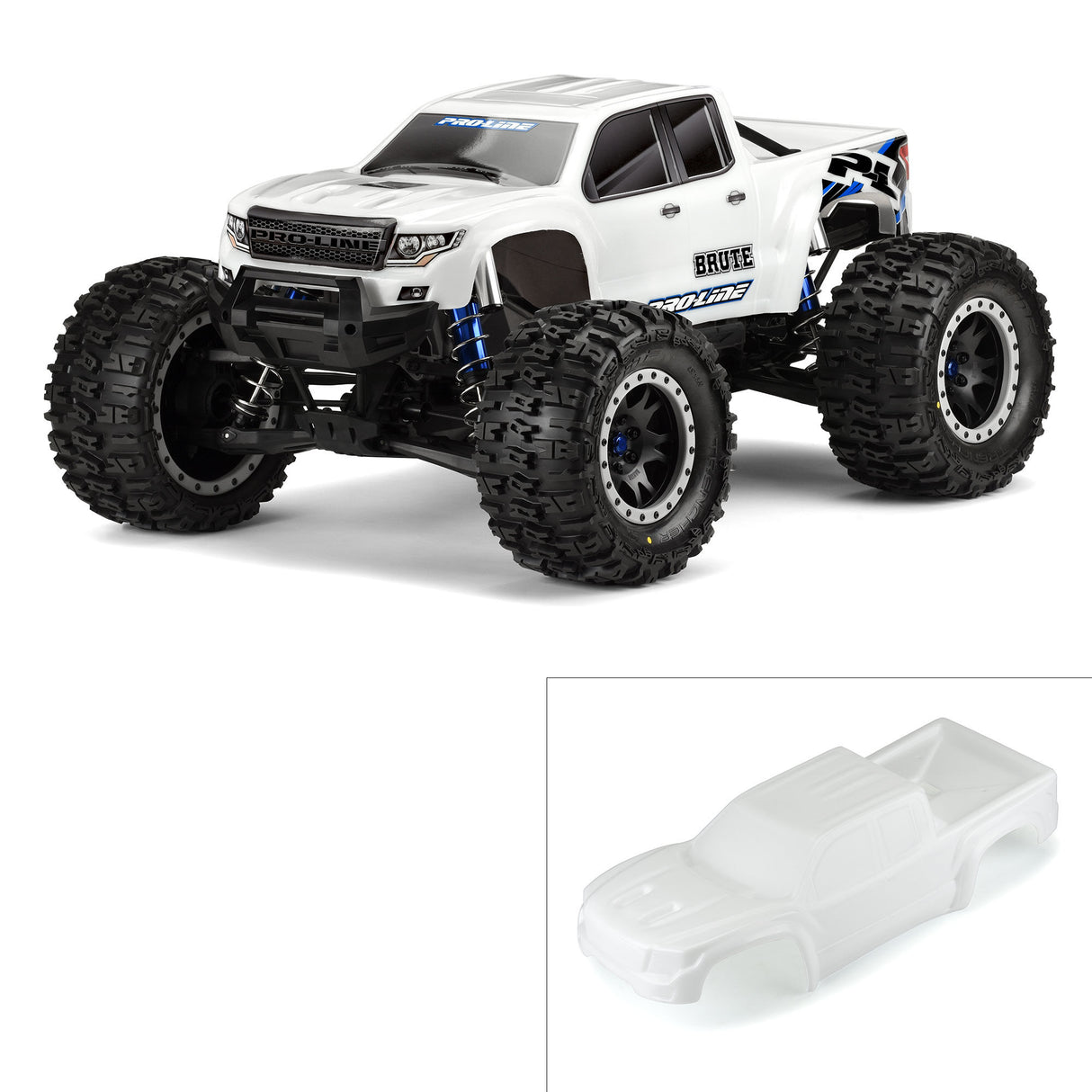 Pre-Cut Brute Bash Armor Body (White) for X-MAXX
