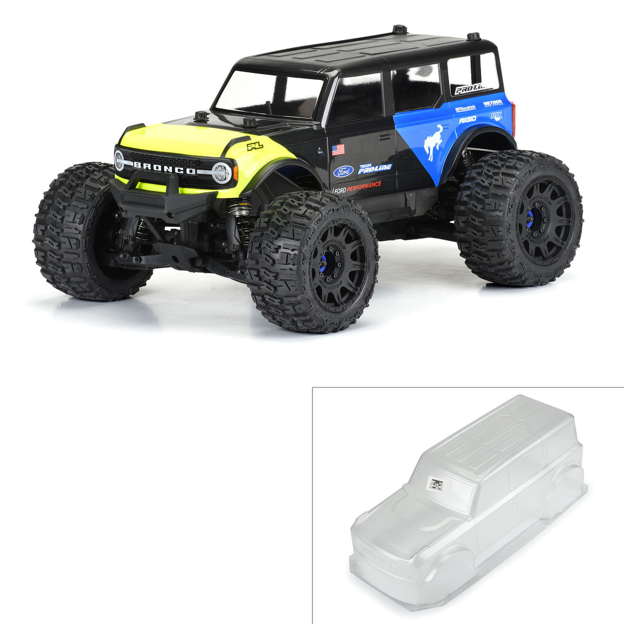 1/8 2021 Ford Bronco Clr Bdy: MAXX, E-REVO 2.0