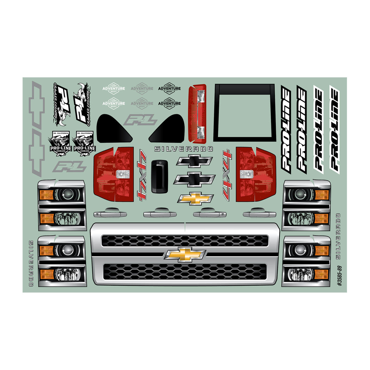 1/10 2015 Chevy Silverado Pre-Rnr Clr Bdy 12.3 WB