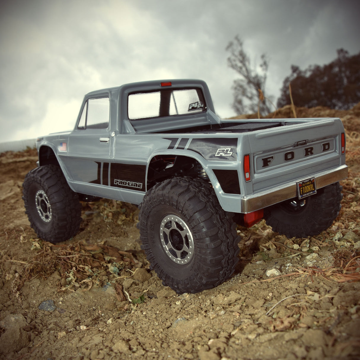 1/10 1967 Ford F-100 Clear Body 12.3 WB Crwlrs