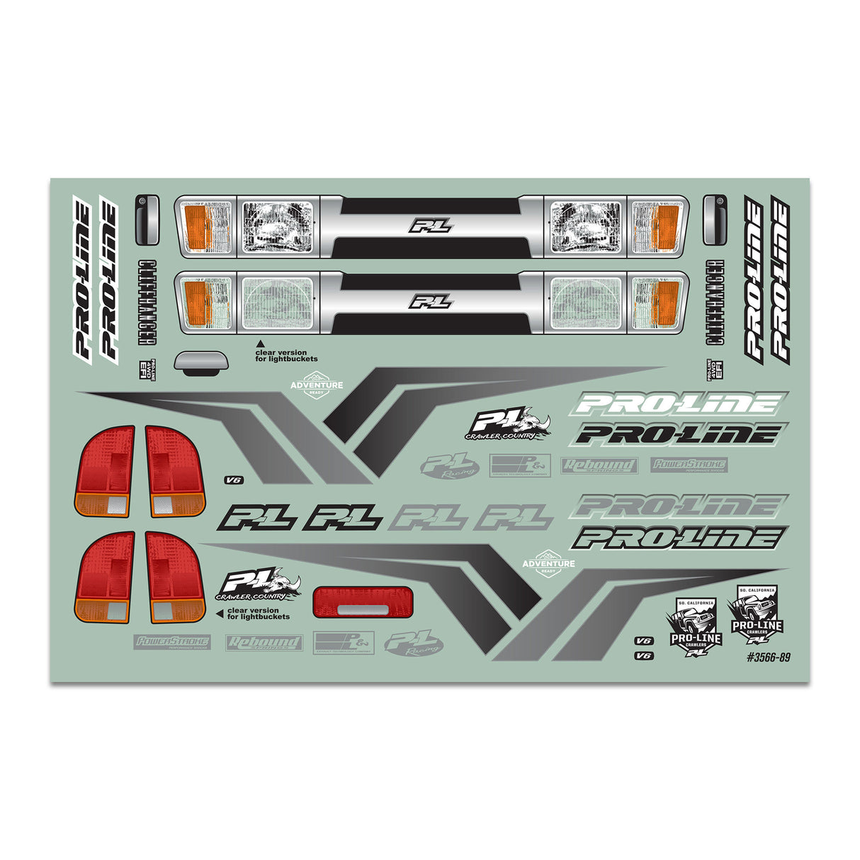 1/10 Cliffhanger HP Cab-Only Clr Bdy 12.3 Crwlrs