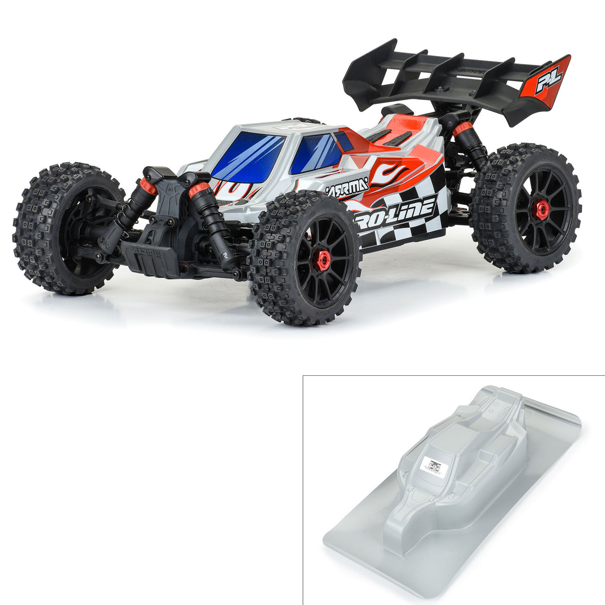 Axis Tough-Color (Stone Gray) Body for Arrma Typhon 223S