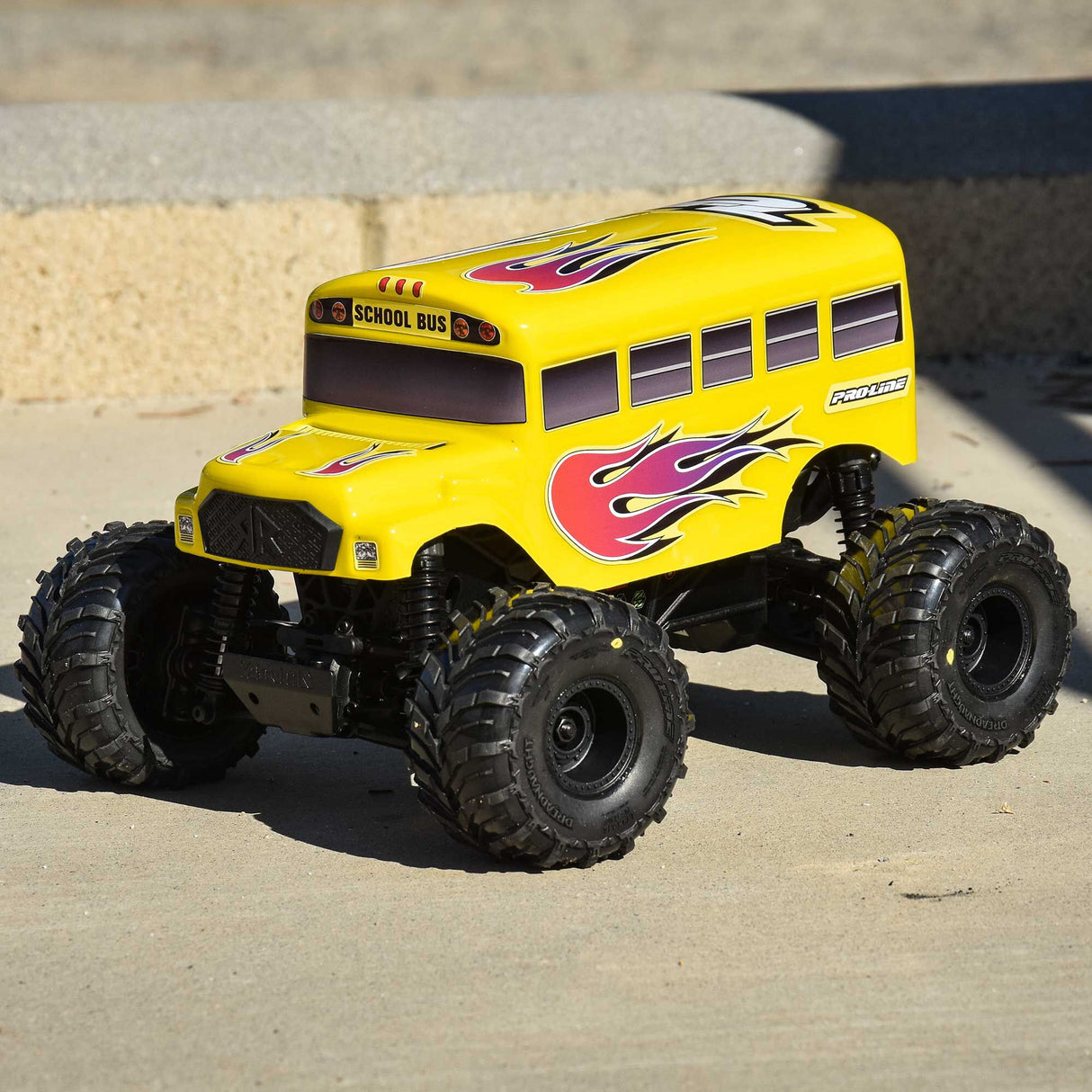 Pre-Cut Clear School Bus Body for ARRMA Gorgon/Quake GROM