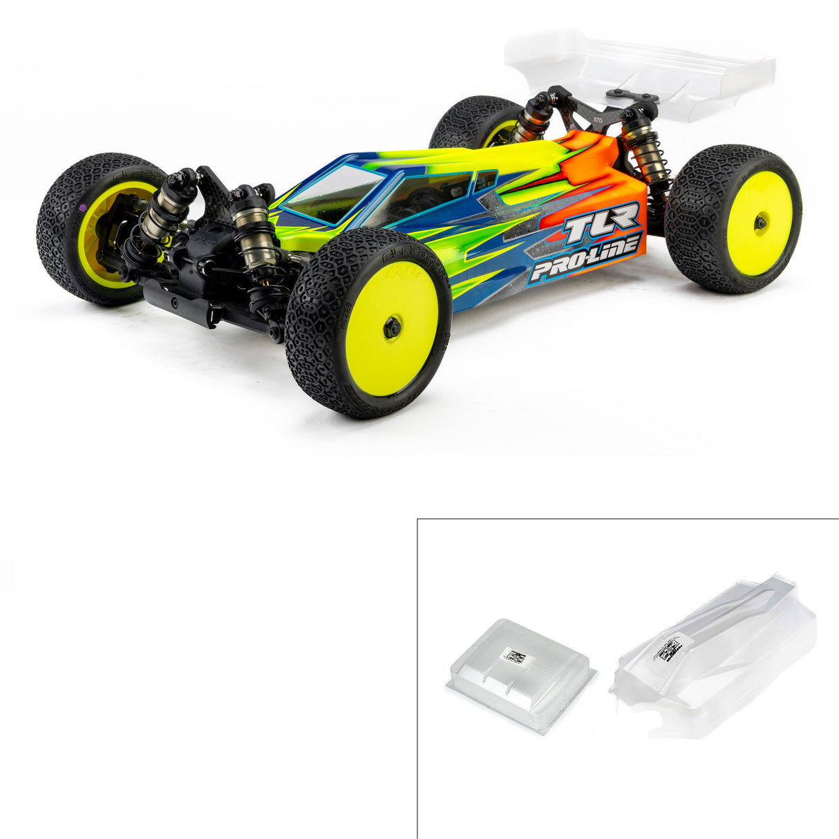 Pre-Cut Sector Light Weight Clear Body for TLR 22X-4 2.0