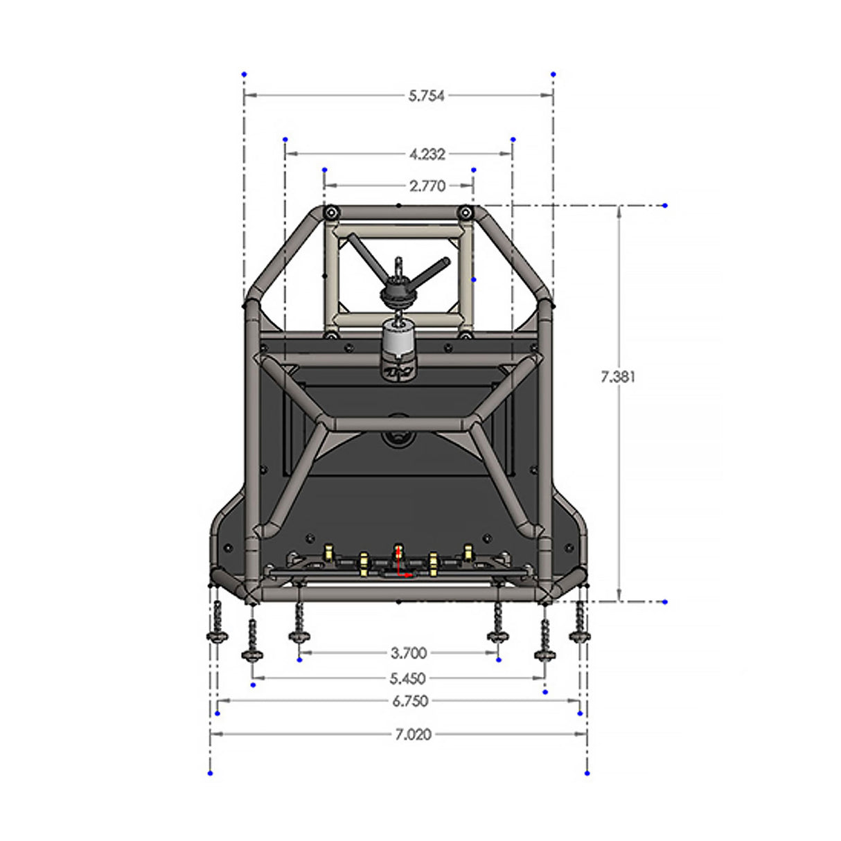 Back-Half Cage : PL Cab Only Crawler Bodies
