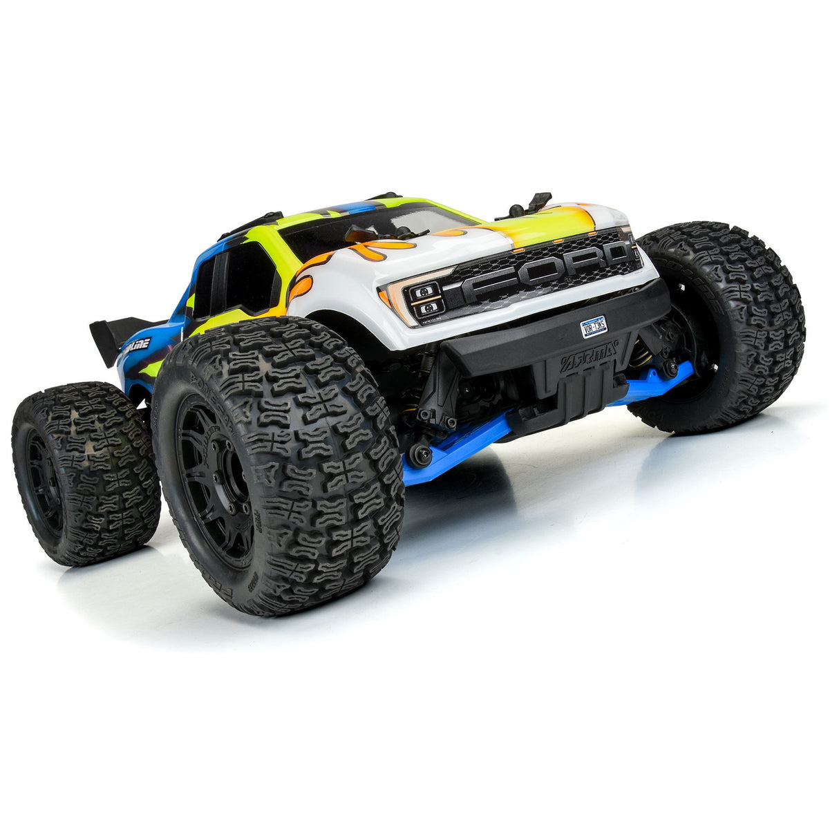 Bash Armor Rear Suspension Arms (Blue) for ARRMA 3S Vehicles