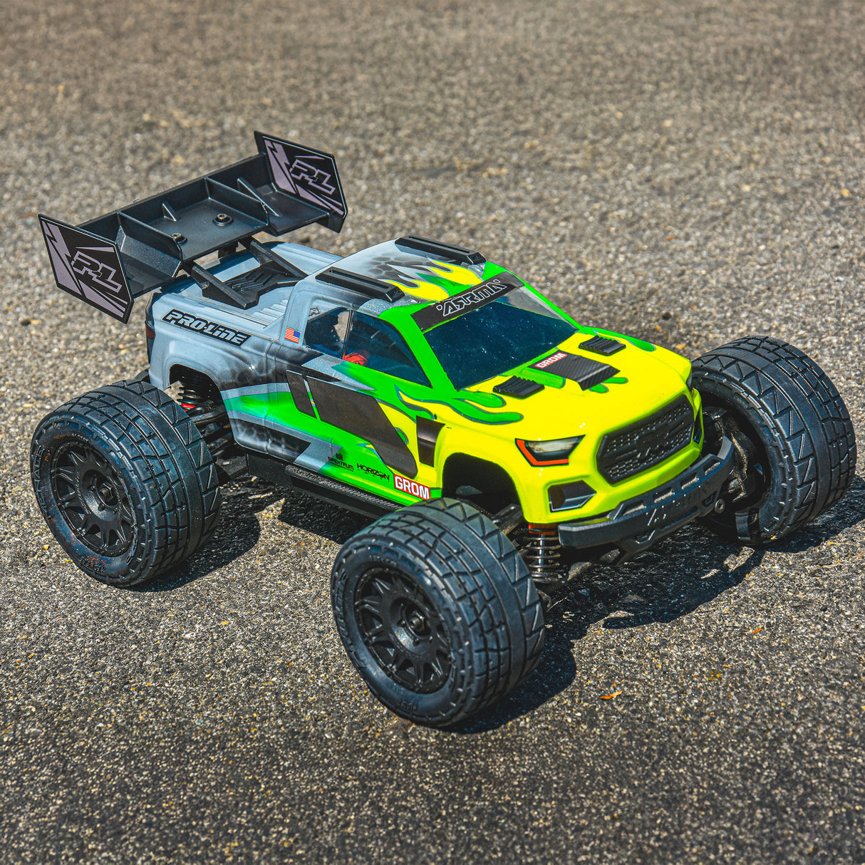 Sector Wing Set and Roof Skids for Arrma Granite GROM (Black)