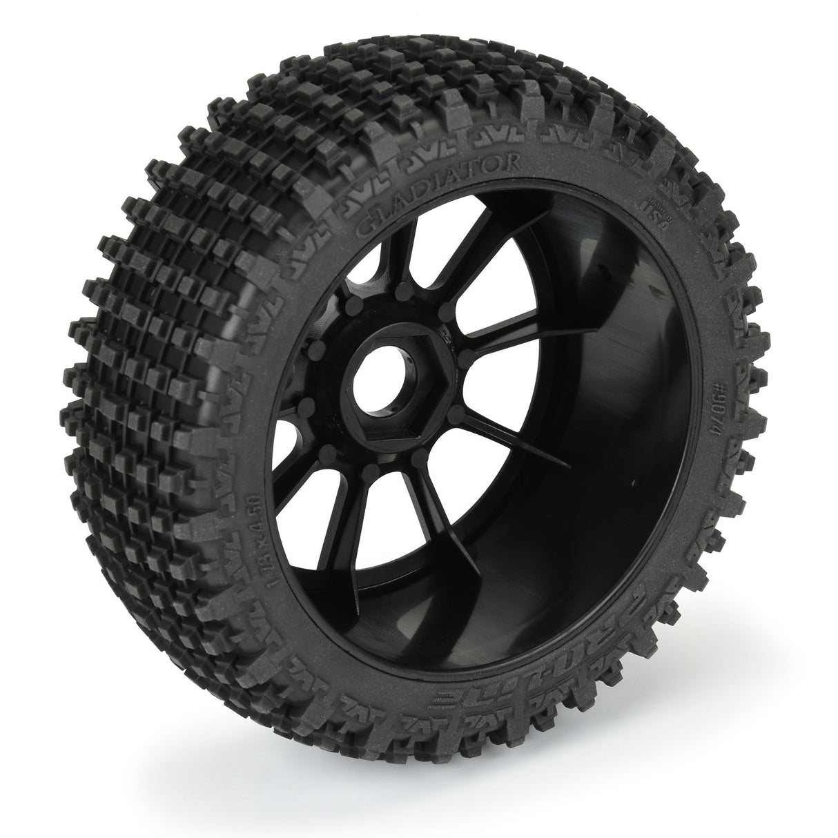 1/8 Gladiator M2 Fr/Rr BgyTire MTD Blk Mach 10 (2)