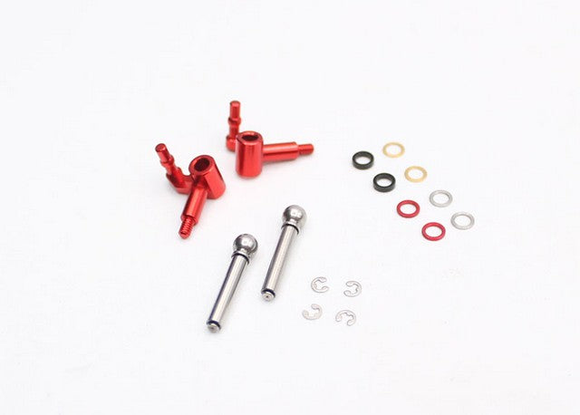 Radtec PC-20007K - Mini-Z MR-04 Aum Steering Knuckle Set, Black, 0 Camber