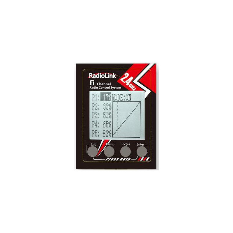 RC6GS V3 7-Channels radio with R7FG gyro integrated Receiver