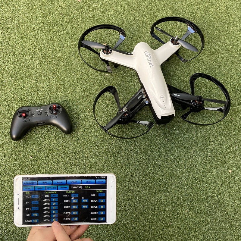 T8S 8-Channels radio with Bluetooth (Mode 1) with R8EF Receiver